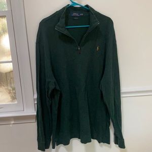 LIKE NEW: Ralph Lauren Estate-Rib Quarter-Zip